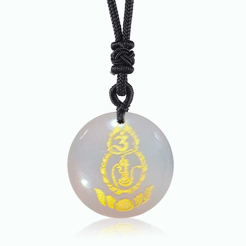 Pendentif Vajra Gourde en Obsidienne Noire | Protection