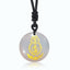 Black Obsidian Gourd Vajra Mantra Pendant