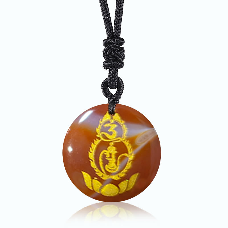Pendentif Vajra Gourde en Obsidienne Noire | Protection
