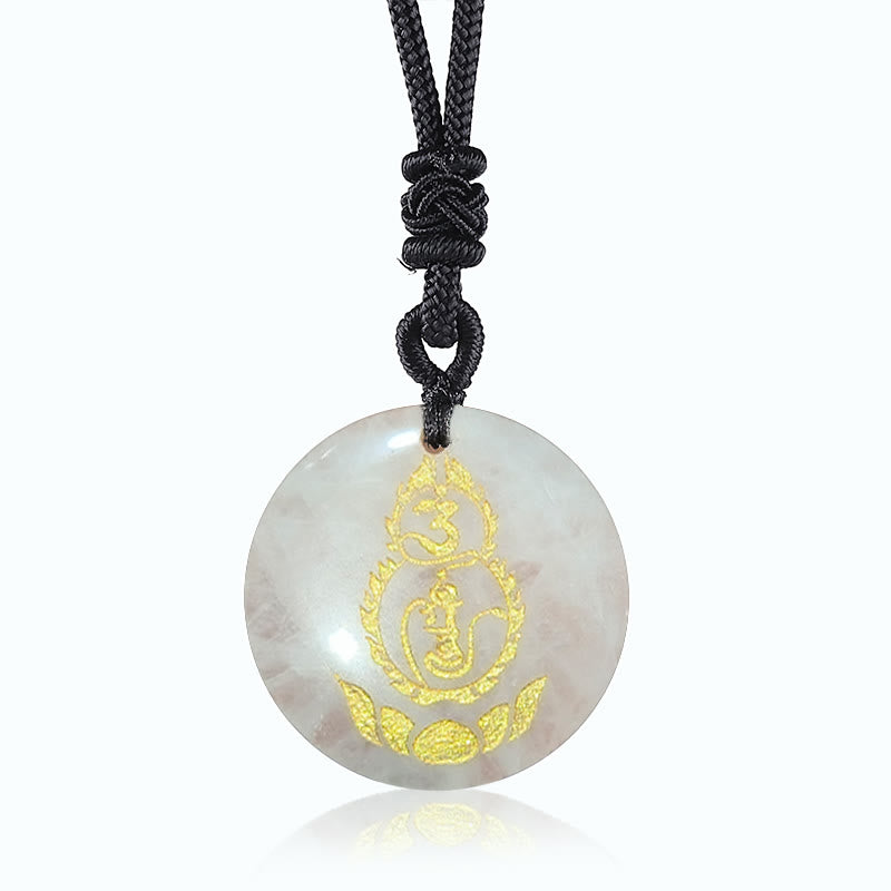 Pendentif Vajra Gourde en Obsidienne Noire | Protection