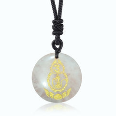 Pendentif Vajra Gourde en Obsidienne Noire | Protection