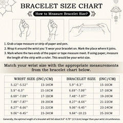 Black Onyx Om Mani Padme Hum Dragon Bracelet – wrist size measurement guide with lotus decorations, Protection