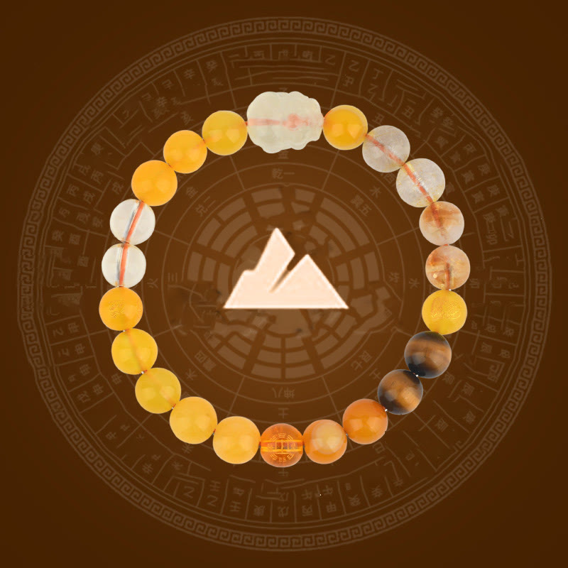 Five Elements Crystal Agate PiXiu Wealth Bracelet, image 27, healing bracelet