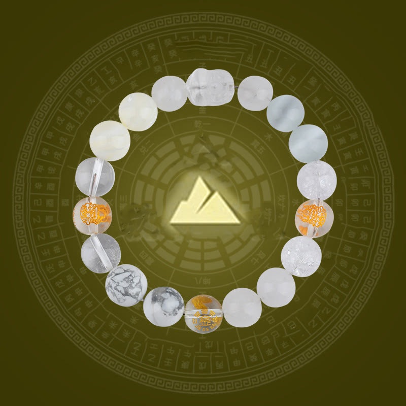 Five Elements Crystal Agate PiXiu Wealth Bracelet – Wood(Wrist Circumference: 14-16cm) / 12mm, image 4, healing bracelet