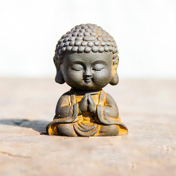 Meditating Buddha Statue – Detail of hand in dhyana mudra, classic meditation gesture, symbolic resin art