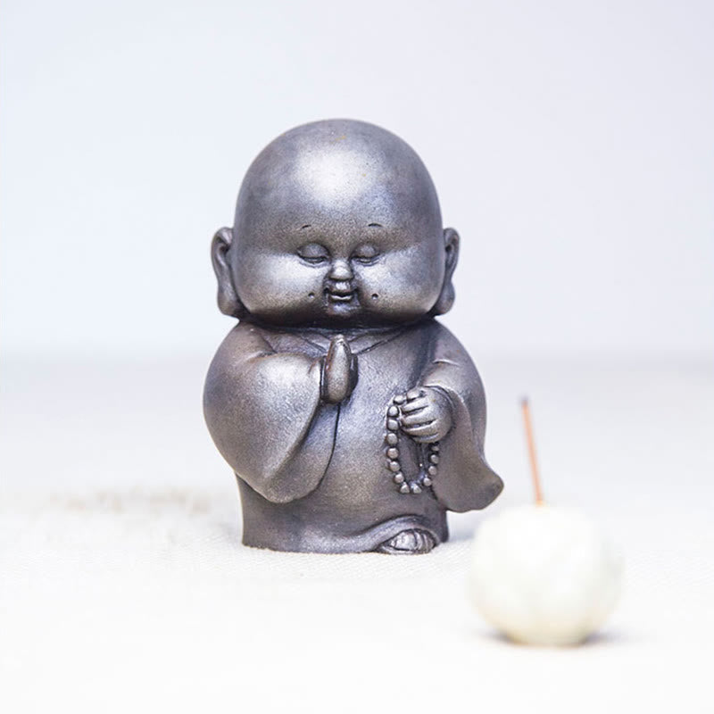 Product 990: Little Monk Iron Powder Resin Statue