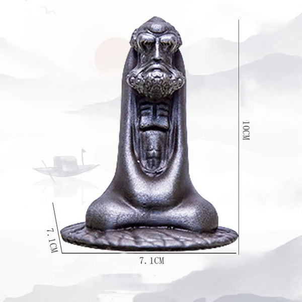 Product 989: Bodhidharma Iron Powder Resin Statue