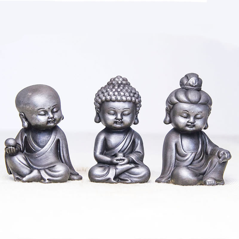 Product 988: Ksitigarbha Guanyin Tathagata Resin Statue Set