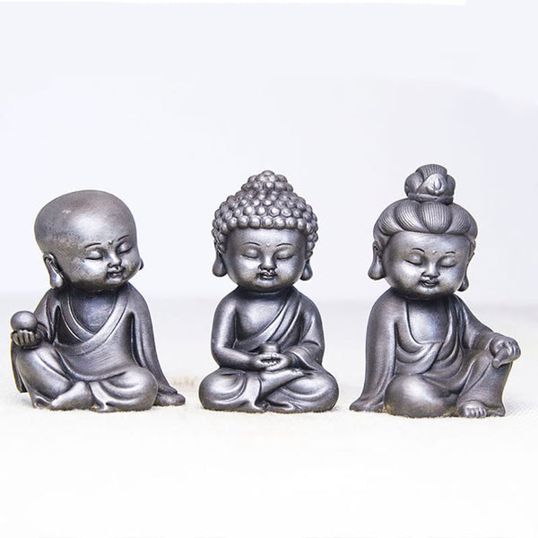 Product 988: Ksitigarbha Guanyin Tathagata Resin Statue Set