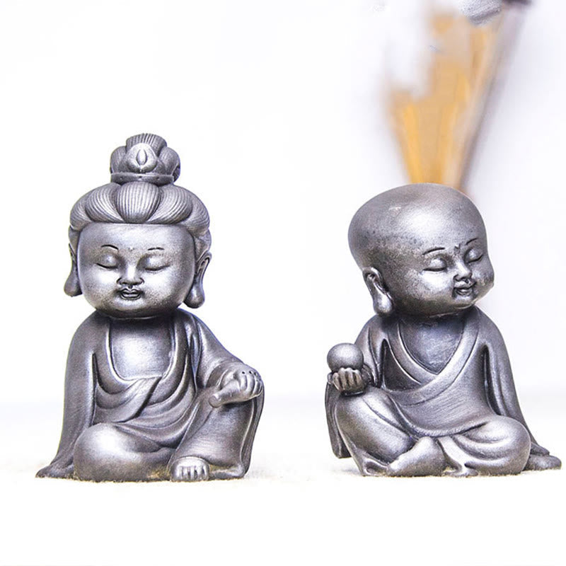 Product 988: Ksitigarbha Guanyin Tathagata Resin Statue Set