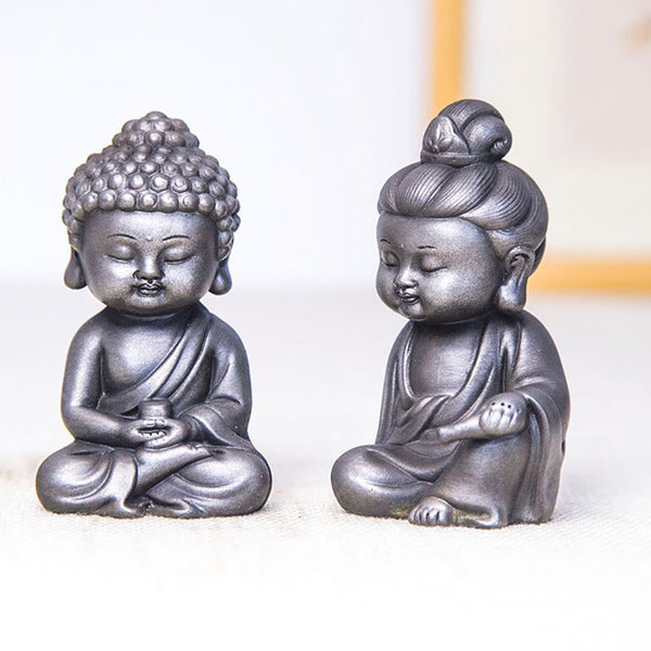 Product 988: Ksitigarbha Guanyin Tathagata Resin Statue Set