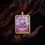Tibetan Zakiram Nine-Tailed Fox Thangka Necklace – close-up of nine-tailed fox deity artwork, vibrant colors