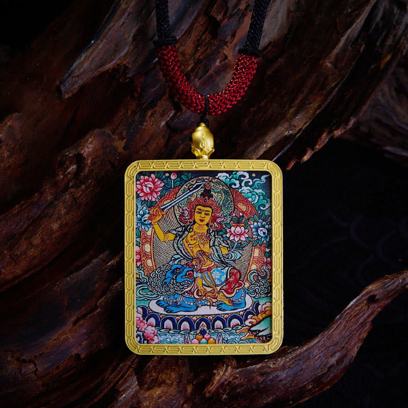 Tibetan Zakiram Nine-Tailed Fox Thangka Necklace – necklace length measurement, 45cm to 60cm adjustable