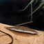 Oriental Leaf Alloy Incense Burner – reddish brown leaf holder with incense stick smoking on wood, nature inspired zen