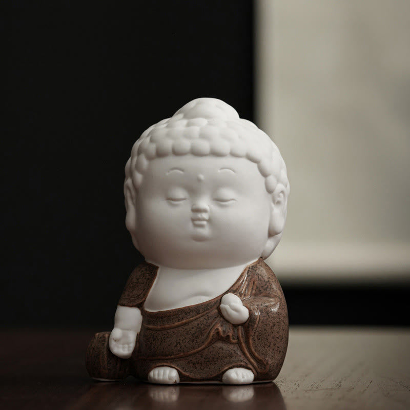 Ceramic Buddha Incense Burner – smoke trail detail in motion, long exposure effect