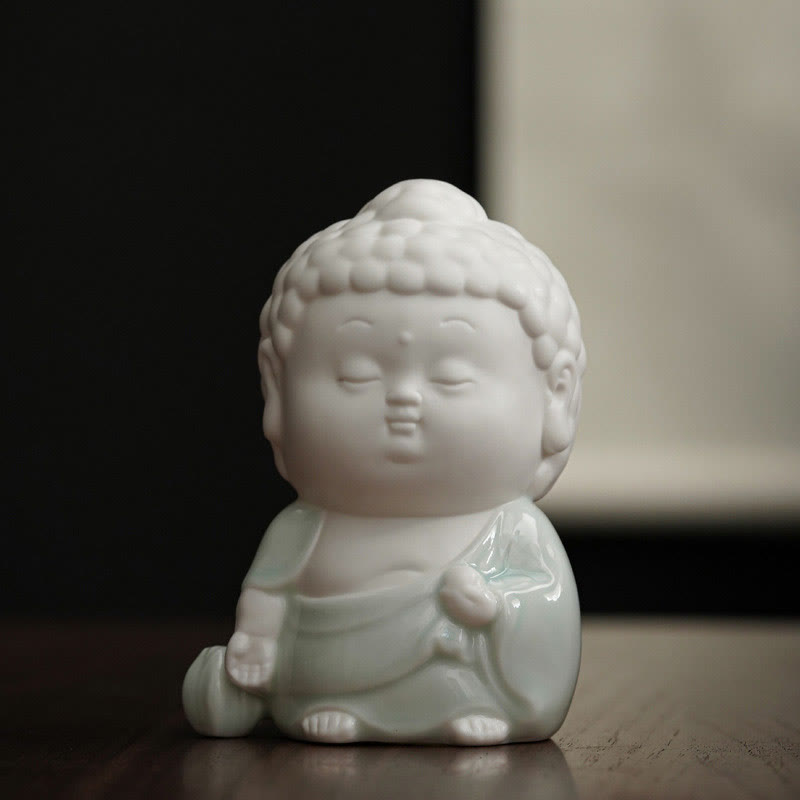 Ceramic Buddha Incense Burner – Buddha head backflow burner smoke waterfall, zen decor
