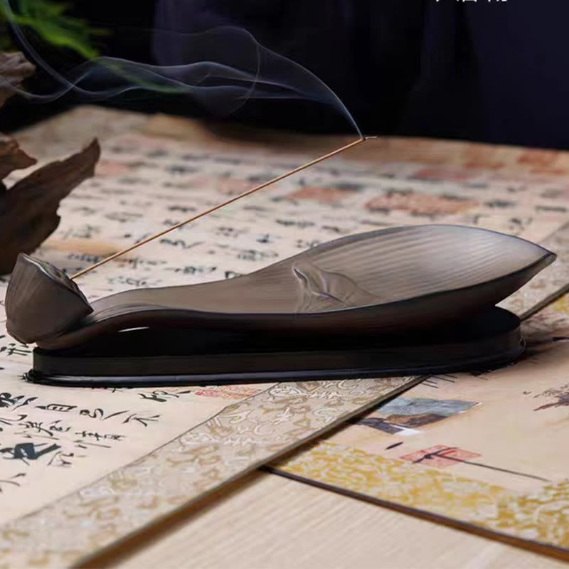 Brown Ceramic Lotus Pod Zen Incense Burner | Meditation & Peace