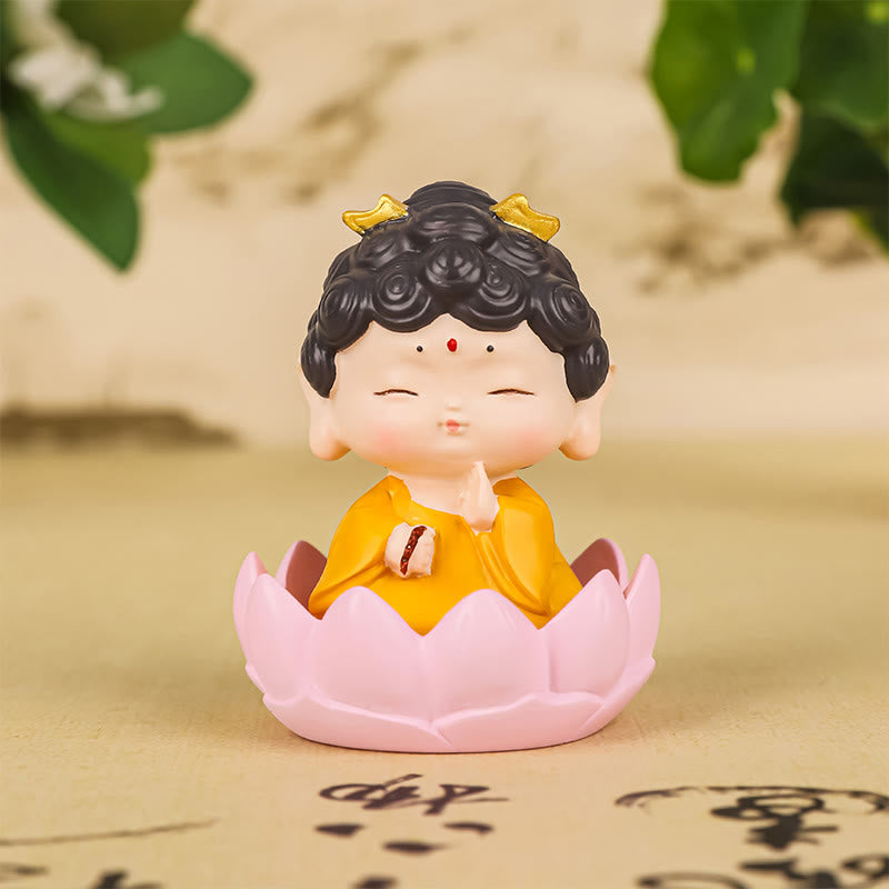 Amitabha Buddha Lotus Statue – front view dhyana mudra and serene enlightened face