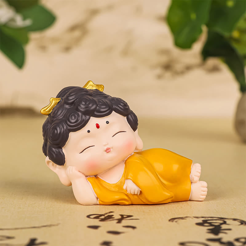 Amitabha Buddha Lotus Statue – mirror base reflection doubling visual impact shot