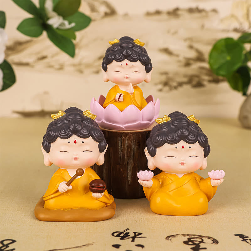 Amitabha Buddha Lotus Statue – back view lotus mandala pattern on aureole halo