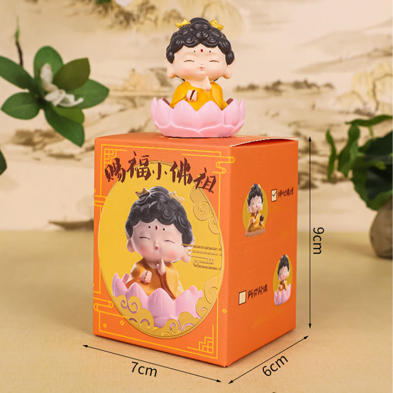 Amitabha Buddha Lotus Statue – size comparison with standard book, shelf ornament scale