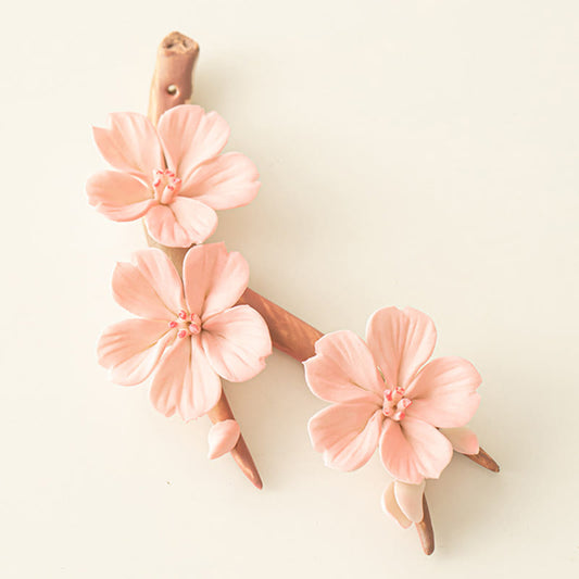 Plum Blossom Ceramic Healing Incense Burner | Resilience & Beauty