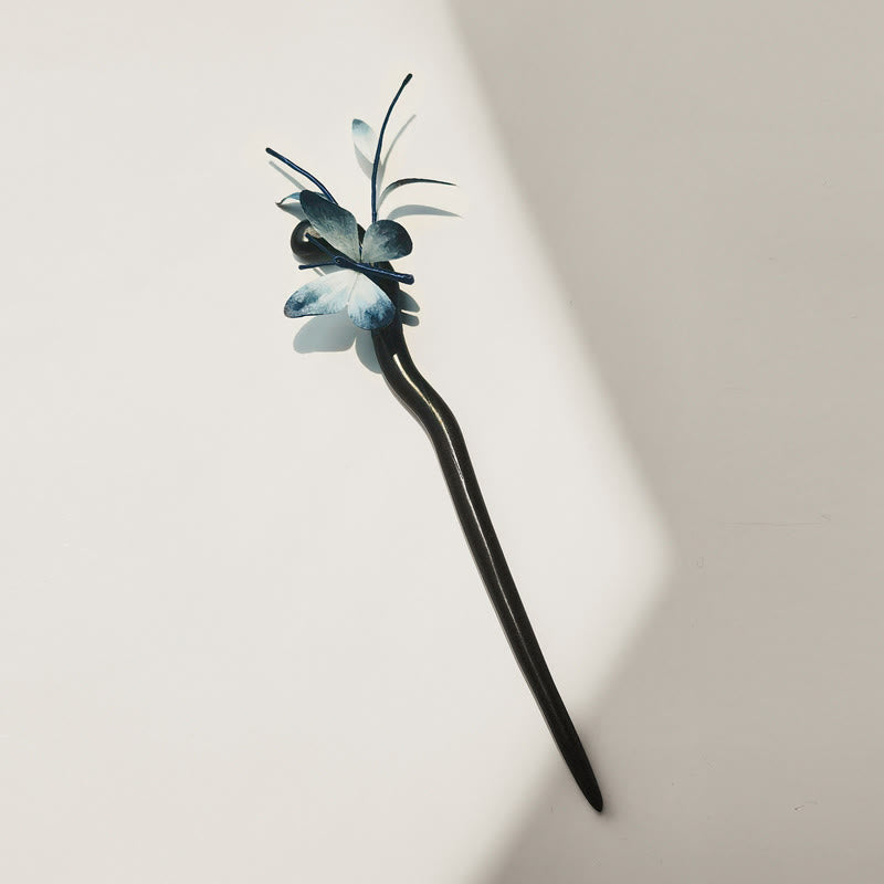 Butterfly Silk Brooch Hairpin, image 7