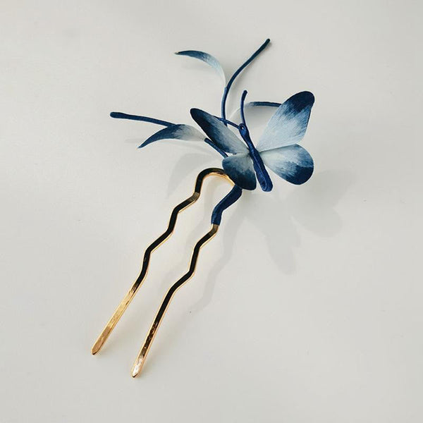 Butterfly Silk Brooch Hairpin, image 15