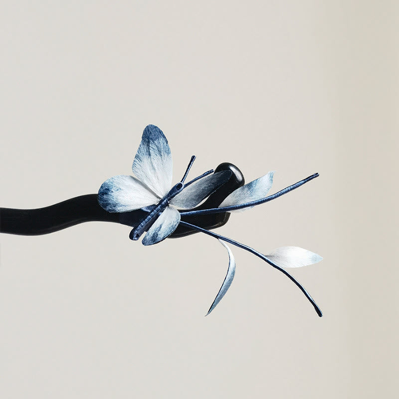 Butterfly Silk Brooch Hairpin, image 13