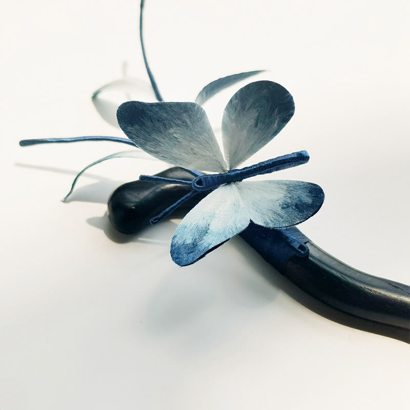 Butterfly Silk Brooch Hairpin, image 11
