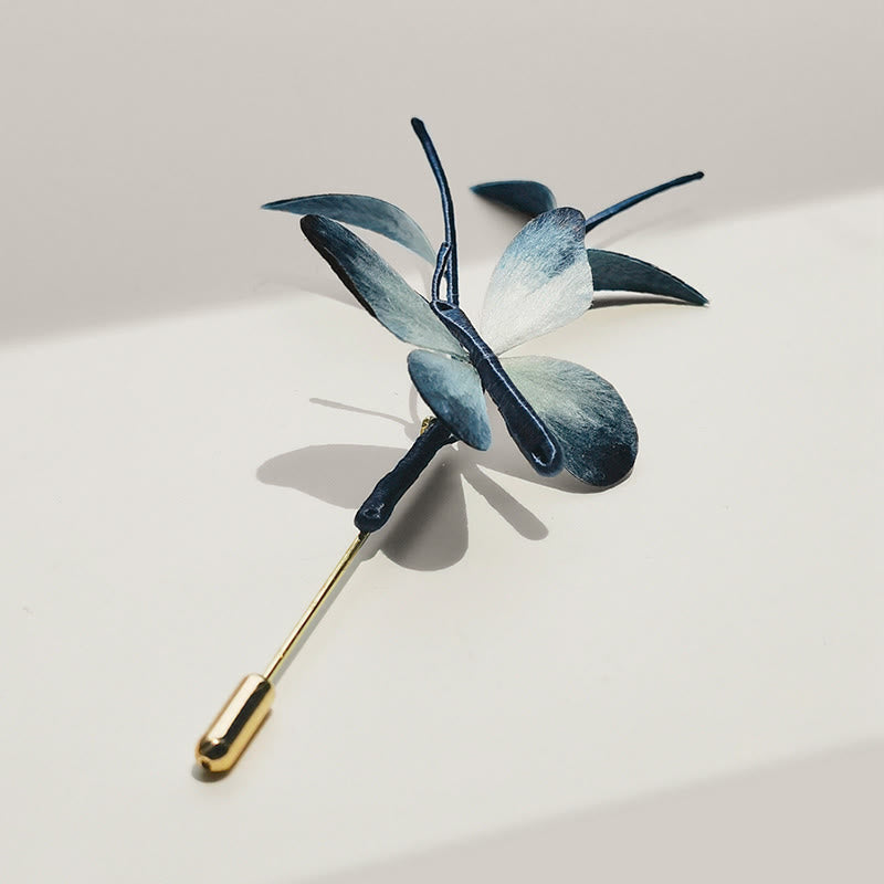 Butterfly Silk Brooch Hairpin – Sandalwood Hairpin, image 2