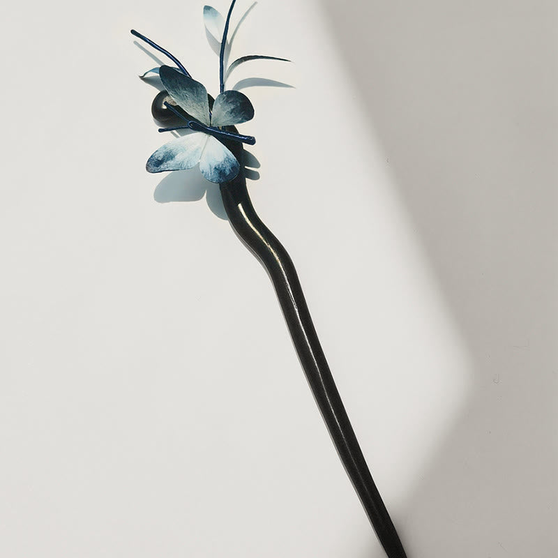 Butterfly Silk Brooch Hairpin, image 9