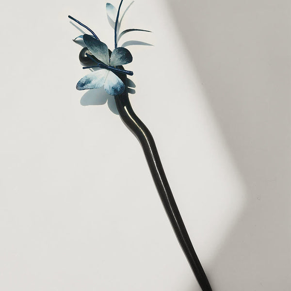 Butterfly Silk Brooch Hairpin, image 9