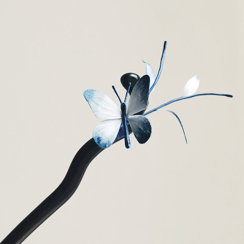 Butterfly Silk Brooch Hairpin, image 12