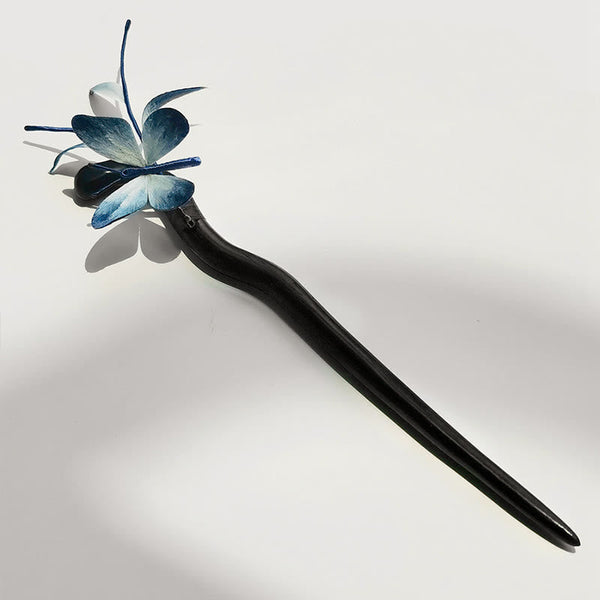 Butterfly Silk Brooch Hairpin, image 8