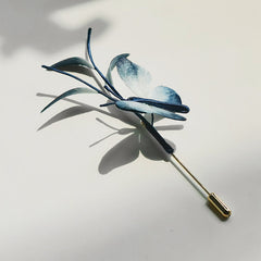 Butterfly Silk Brooch Hairpin – U Shape Hairpin, image 3