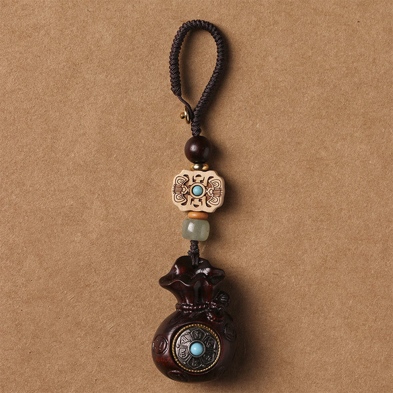 Triple Sandalwood Om Mani Padme Hum Key Chain Secondary image