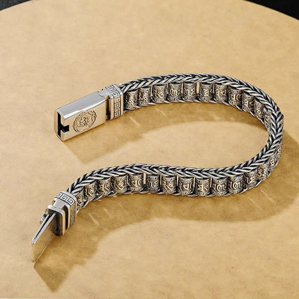 Copper Buckle Om Mani Padme Hum Bracelet