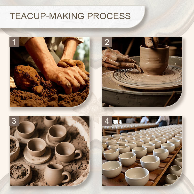Jianzhan Golden Lotus Ceramic Tea Cup 150ml | Handmade Kung Fu