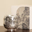 Ceramic Kung Fu Tea Cup Gift Set – Dragon relief cup in silver with ink-wash box, Imperial Dragon