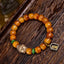 Camel Bone Buddha Bracelet – natural camel bone barrel beads with carved Buddha head