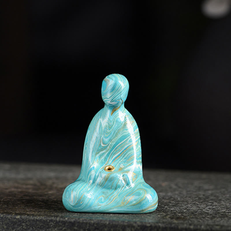 Mini Formless Buddha Incense Holder – comparison with coin to show mini scale dimensions