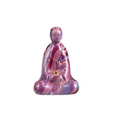 Mini Formless Buddha Incense Holder – incense stick inserted in holder beside meditation cushion