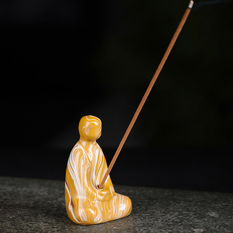 Mini Formless Buddha Incense Holder – serene meditation corner shelf display home accent