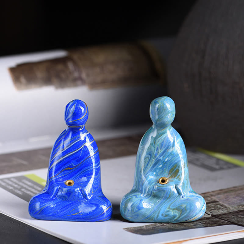 Mini Formless Buddha Incense Holder – incense ash collection groove detail close-up