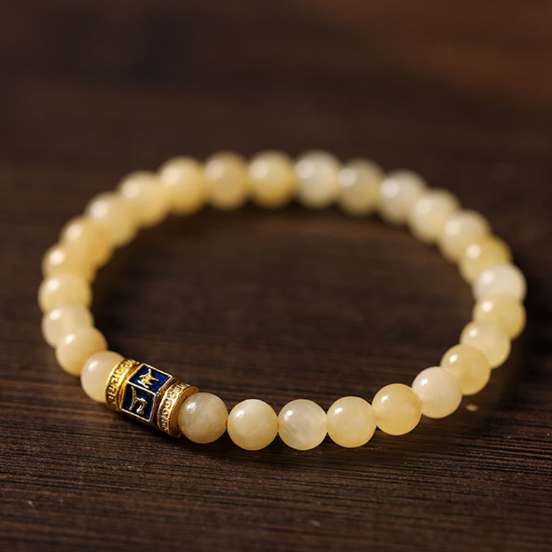 Topaz and Copper Om Mani Padme Hum Bracelet Zweitbild