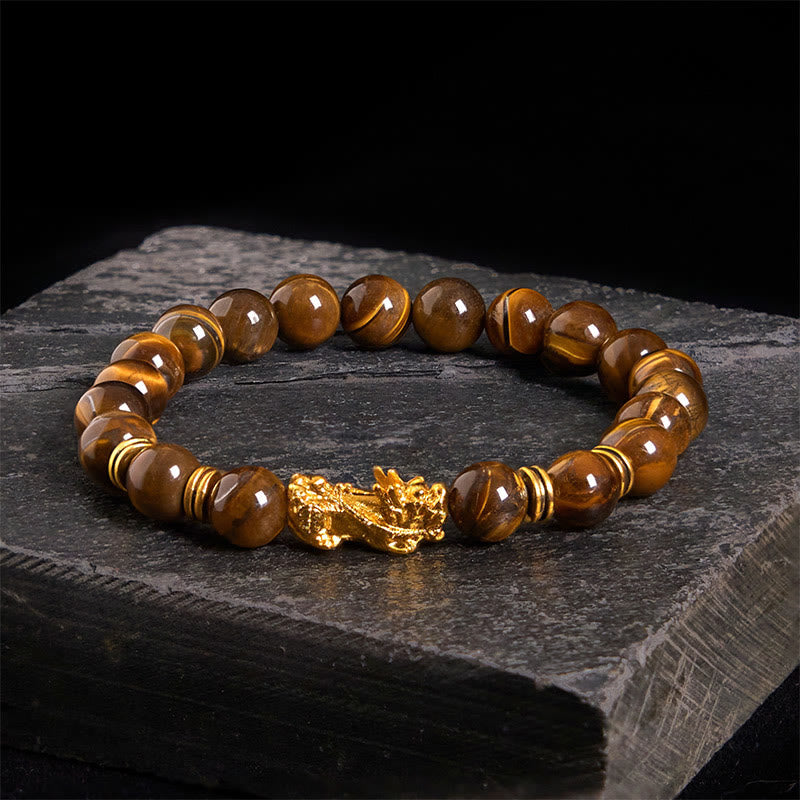 Multi-Color Tiger Eye PiXiu Wealth Courage Bracelet, image 16, healing bracelet