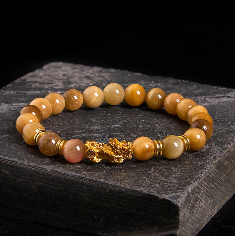 Multi-Color Tiger Eye PiXiu Wealth Courage Bracelet, image 12, healing bracelet