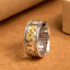 Dragon Heart Sutra Copper Strength Ring – golden dragon relief on kraft paper, Powerful