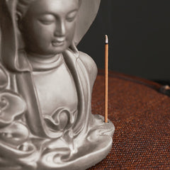 Thousand-Hand Kwan Yin Jade Necklace – natural green jade color close-up, genuine nephrite stone